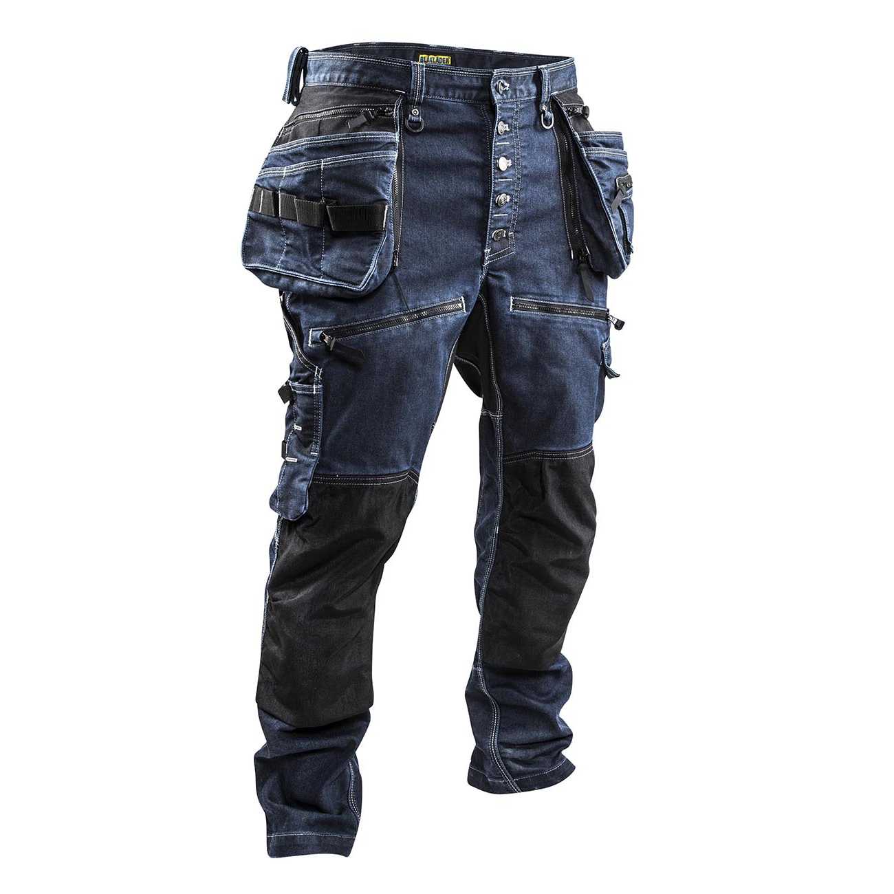 BLAKLADER 19991141 | Craftsman Trousers Stretch X1900 Work Trousers Men - Cordura Denim